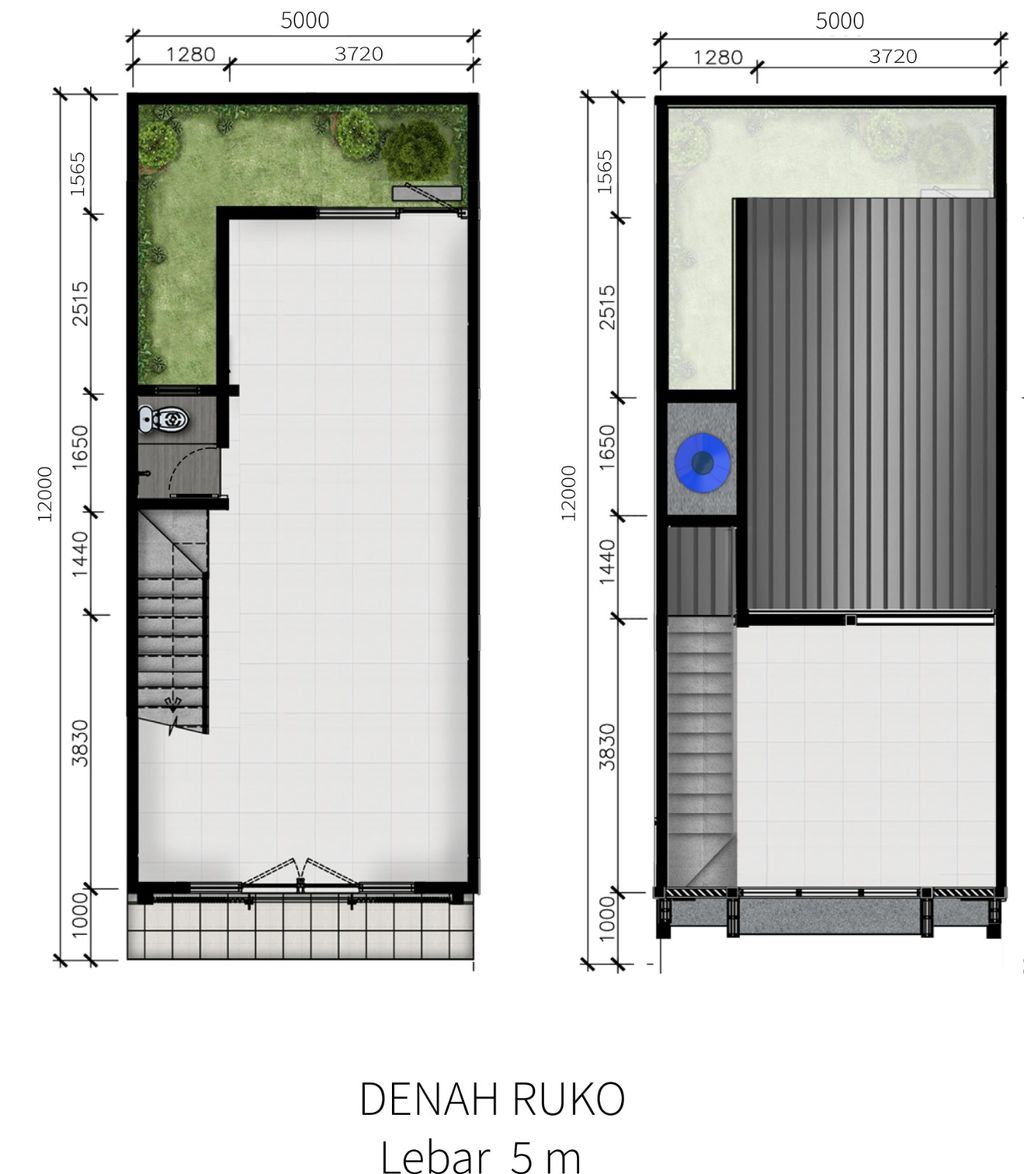 foto denah rumah tipe Ruko Madison Avenue perumahan METLAND CIKARANG