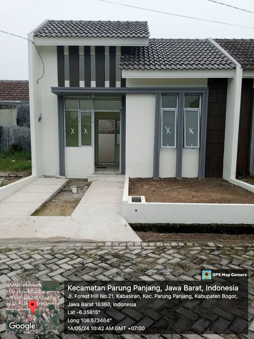 foto tampak rumah tipe SHERWOOD 07-25 perumahan FOREST HILL