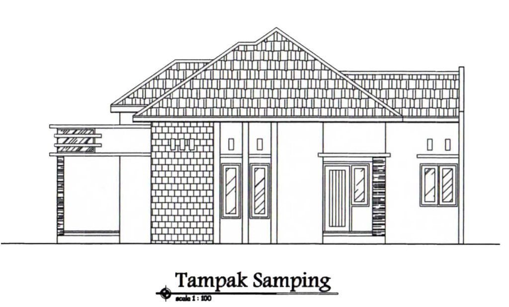 foto tampak rumah tipe 70/180 perumahan Planet Green Tiara I