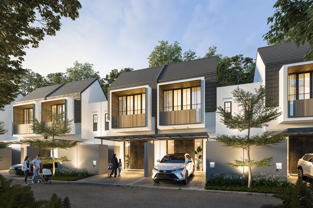 foto tampak rumah tipe SOLANA PRM perumahan GRAND SUNRISE