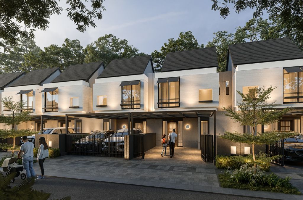 foto tampak rumah tipe JADE PRM perumahan GRAND SUNRISE