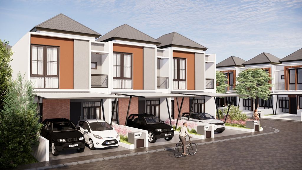 foto tampak rumah tipe Azalea Lite perumahan METLAND PURI 2024