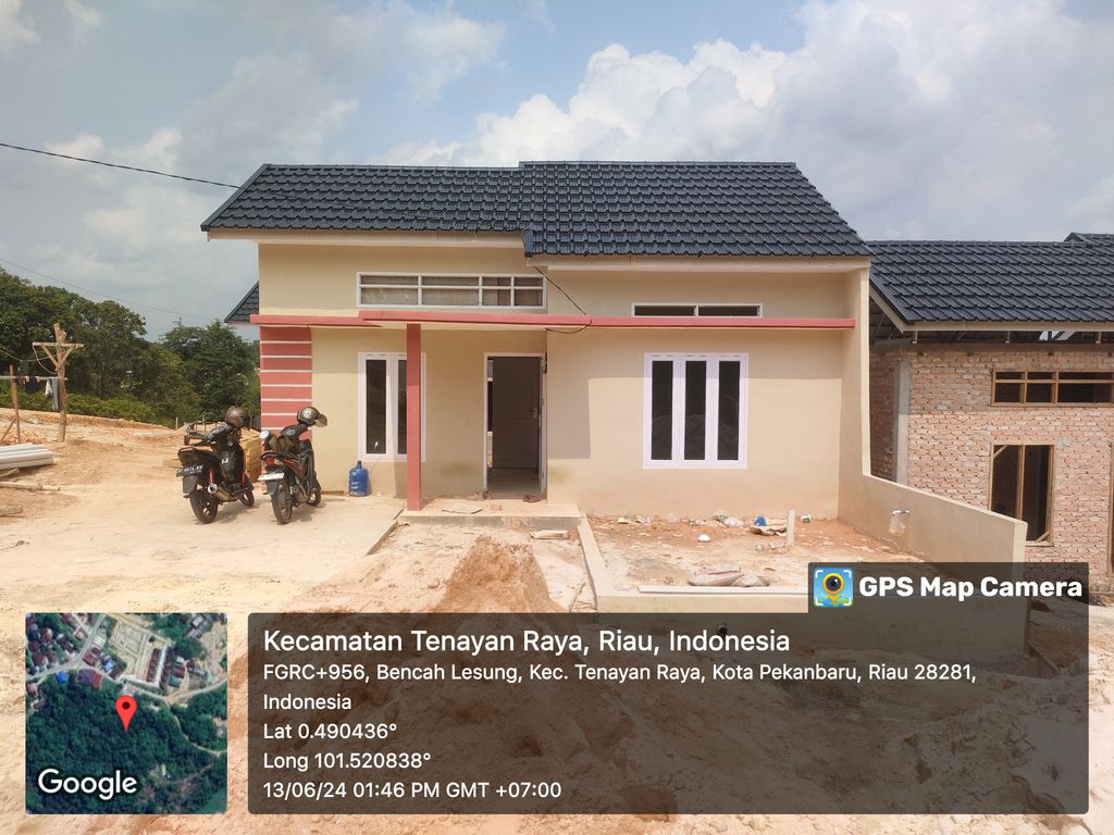 foto tampak rumah tipe 36 perumahan PESONA MILLENIAL RESIDENCE