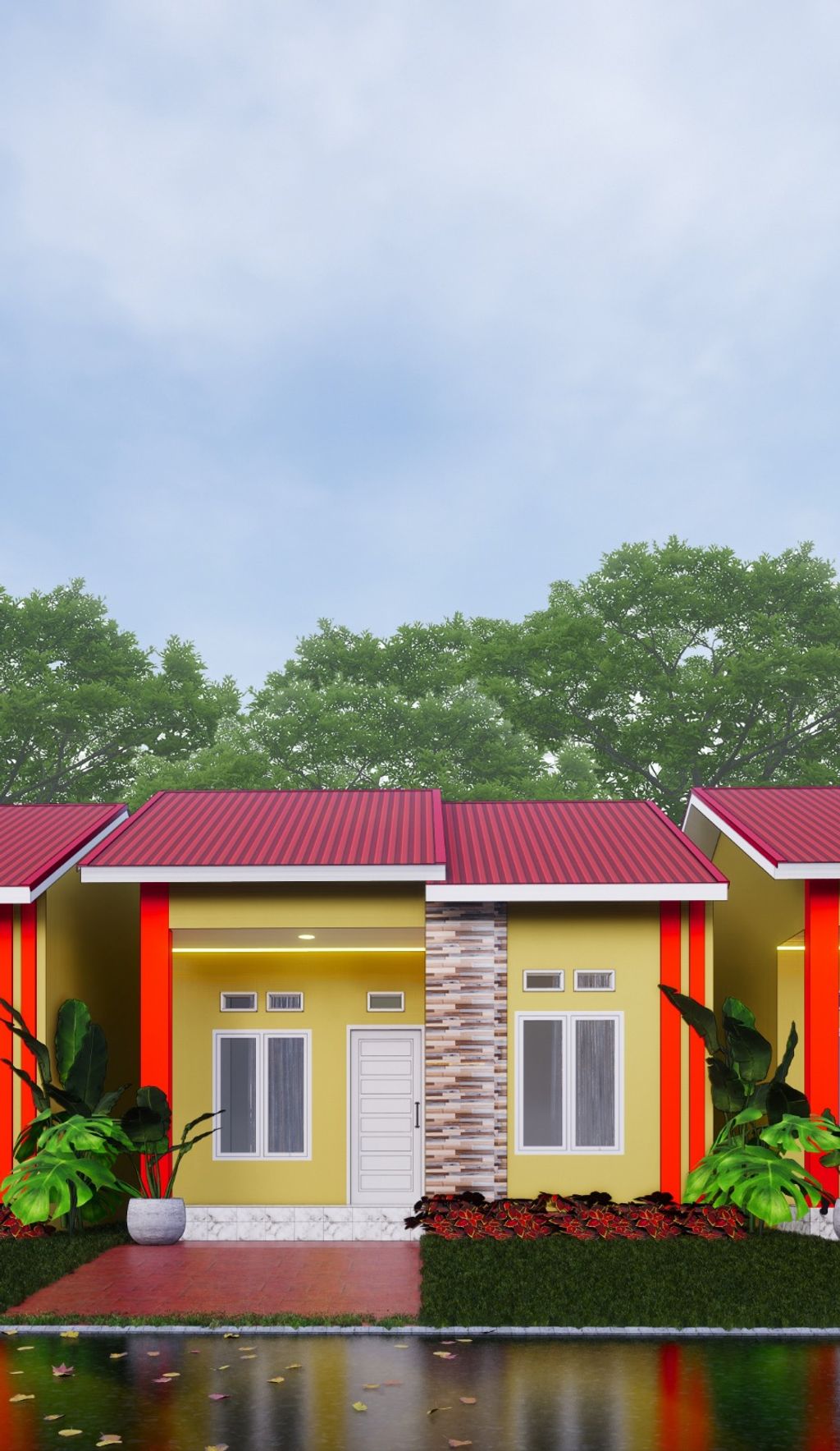 foto tampak rumah tipe 36 perumahan ALANA RESIDENCE 6 TAHAP 2