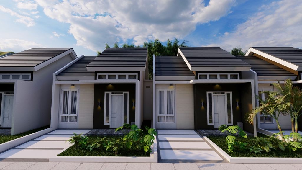 foto tampak rumah tipe 40 perumahan ALANA RESIDENCE 6 TAHAP 2