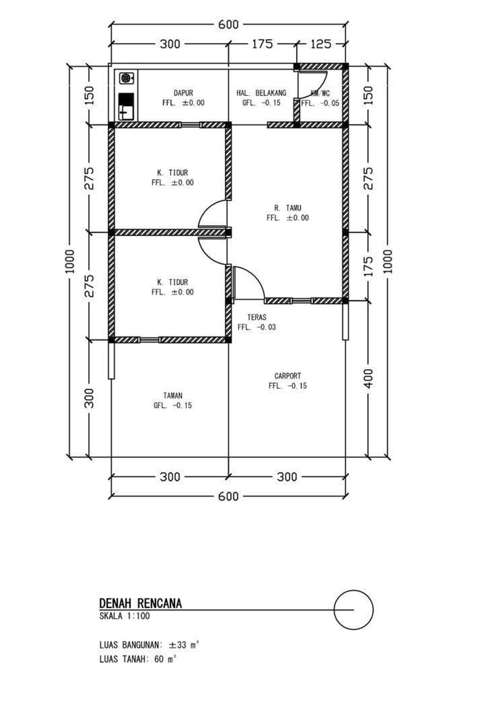 foto denah rumah tipe 34 perumahan CAKRAWALA UTAMA RESIDENCE 4