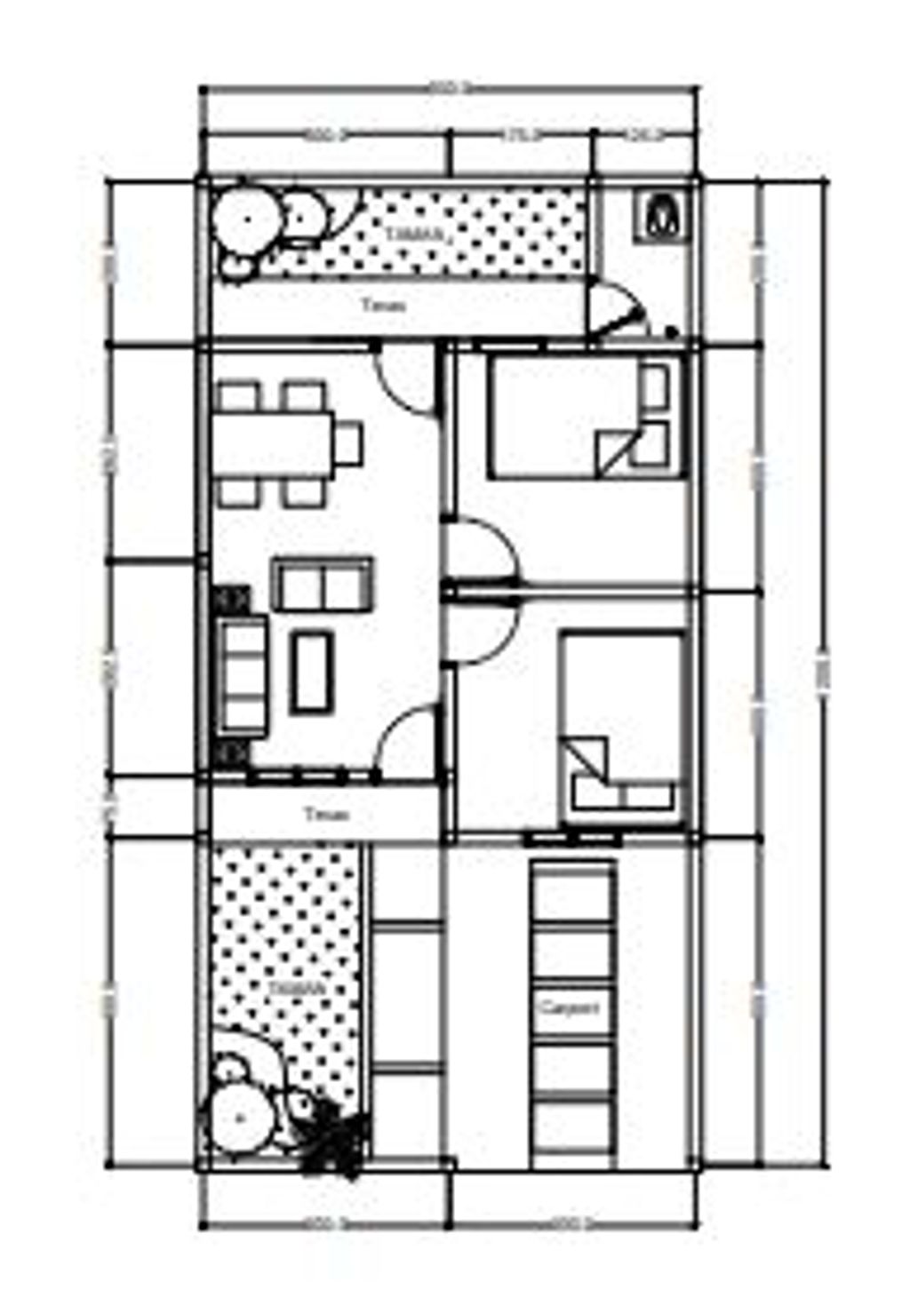 foto denah rumah tipe 36 perumahan ANINDYA RESIDENCE 5