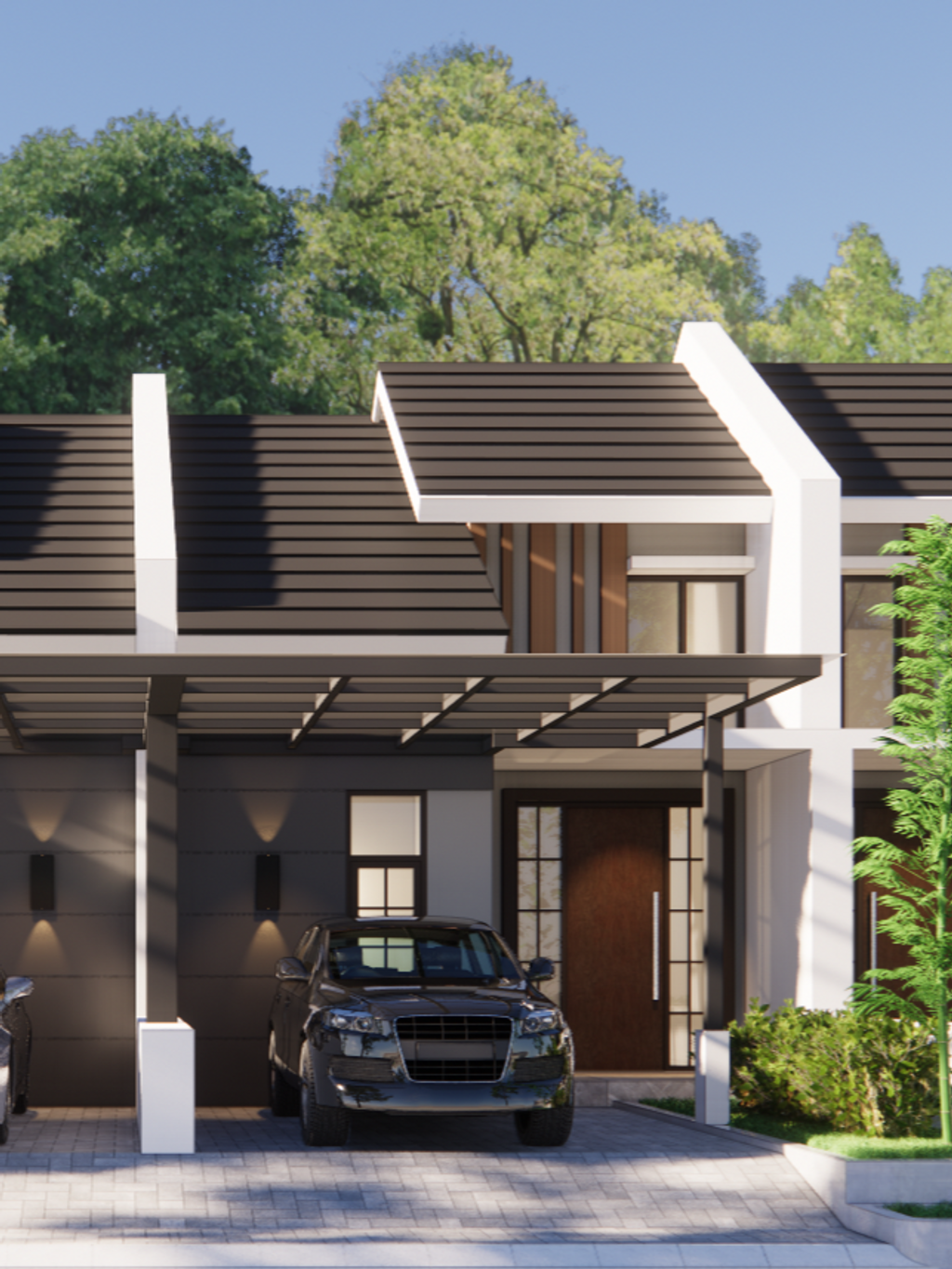 foto tampak rumah tipe 30/60 Ruby perumahan Gresik Kota Mas Tahap II