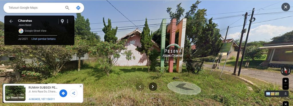 foto gerbang perumahan Pesona Alam Cianjur