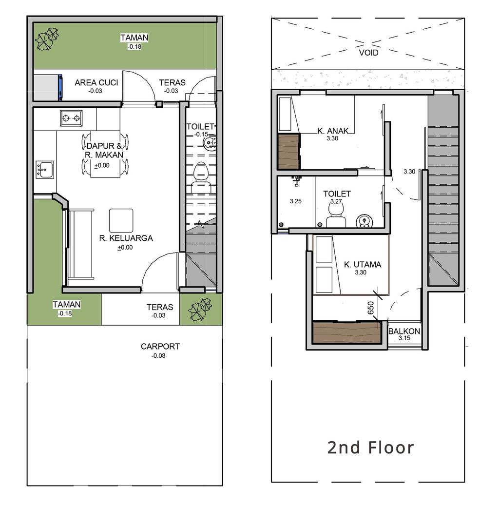 foto denah rumah tipe Blok I no 6 perumahan STELLAR