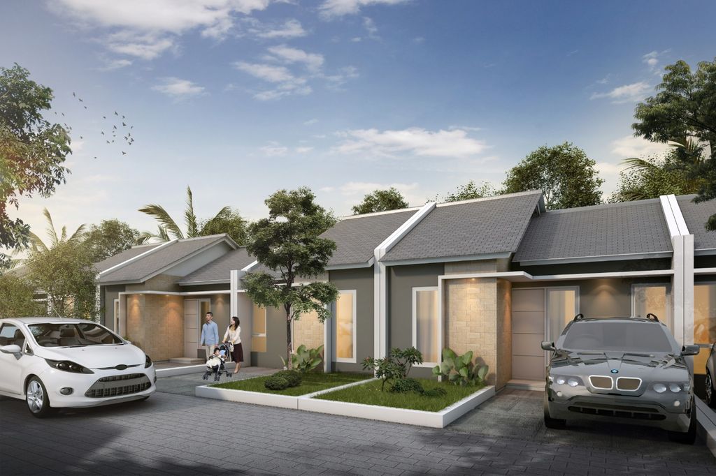 foto tampak rumah tipe Natura Regency 36 perumahan NATURA RESIDENCE