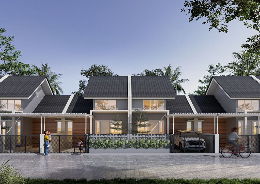 foto tampak rumah tipe Natura Regency 40 perumahan NATURA RESIDENCE