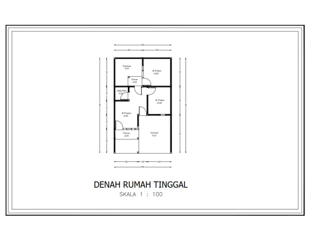foto denah rumah tipe 36/100 perumahan Graha Tembokrejo Asri