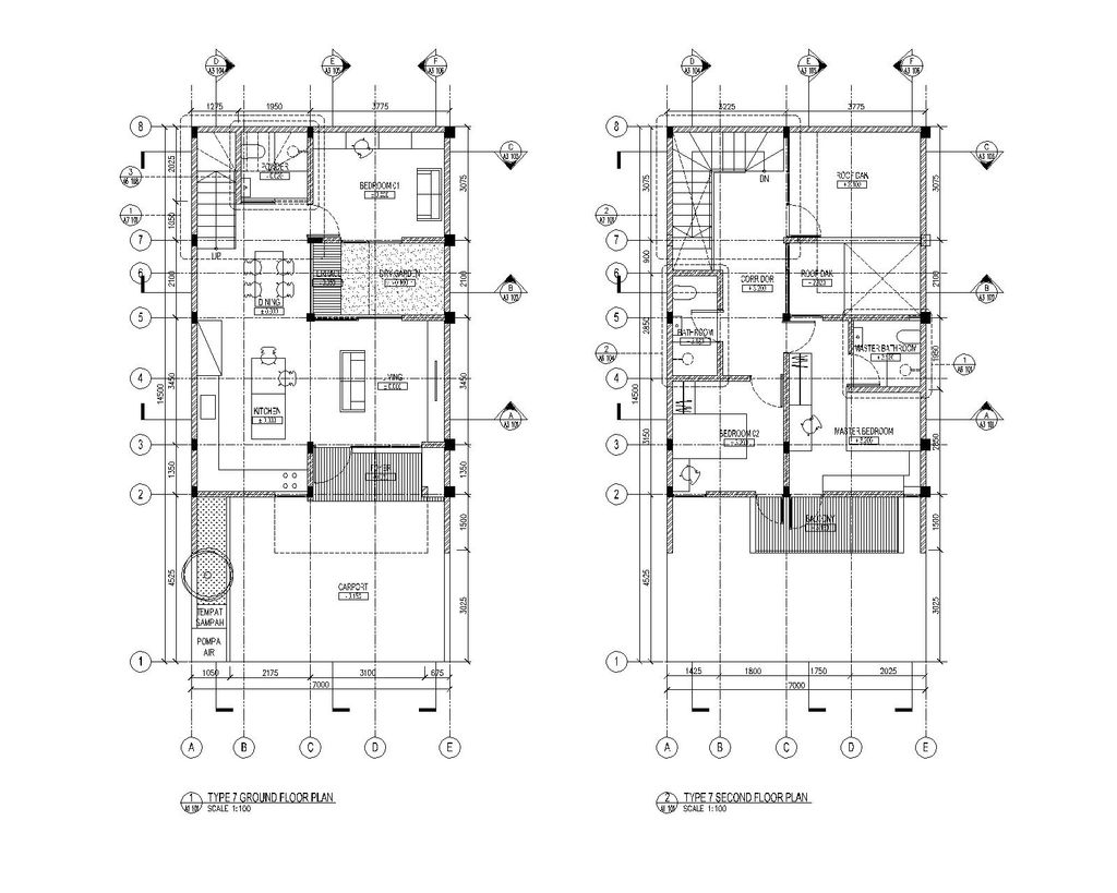 foto denah rumah tipe ZENITH perumahan CENTRAL PARK MERR TAHAP 4
