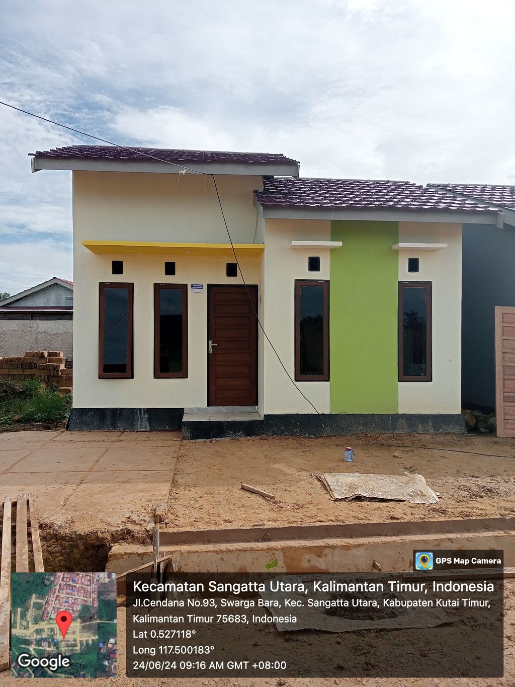 foto posisi tengah perumahan Sangatta Tama City 3 Tahap 2