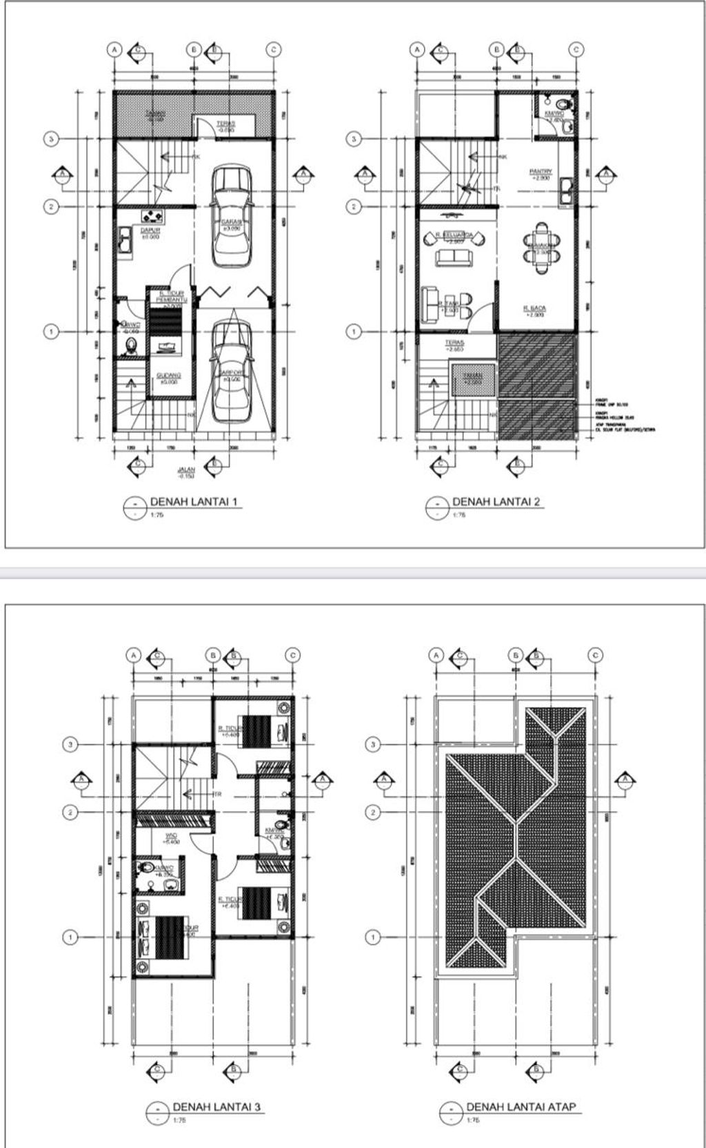 foto denah rumah tipe DORCHESTER perumahan Johor Summerville