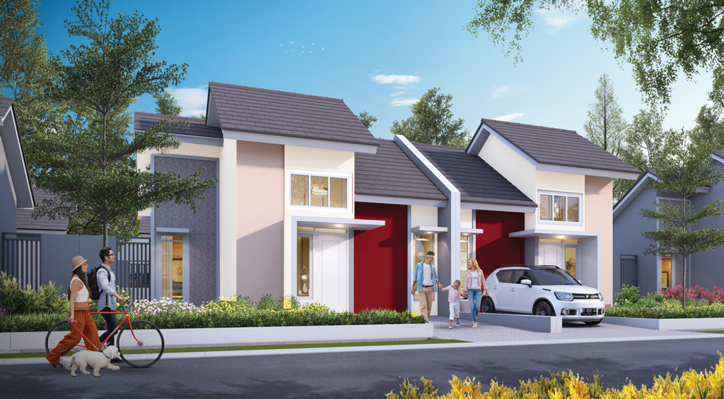 foto tampak rumah tipe Meranti 4 perumahan CITRAINDAH CITY BUKIT MERANTI