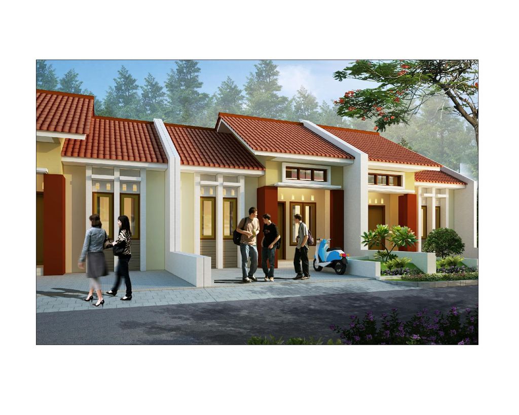 foto tampak rumah tipe 36/78 perumahan Sapphire Hill
