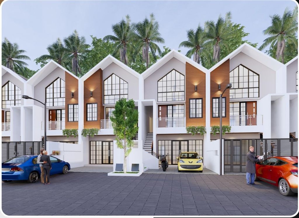 foto tampak rumah tipe SHOWHOUSE DD perumahan NATURA RESIDENCES