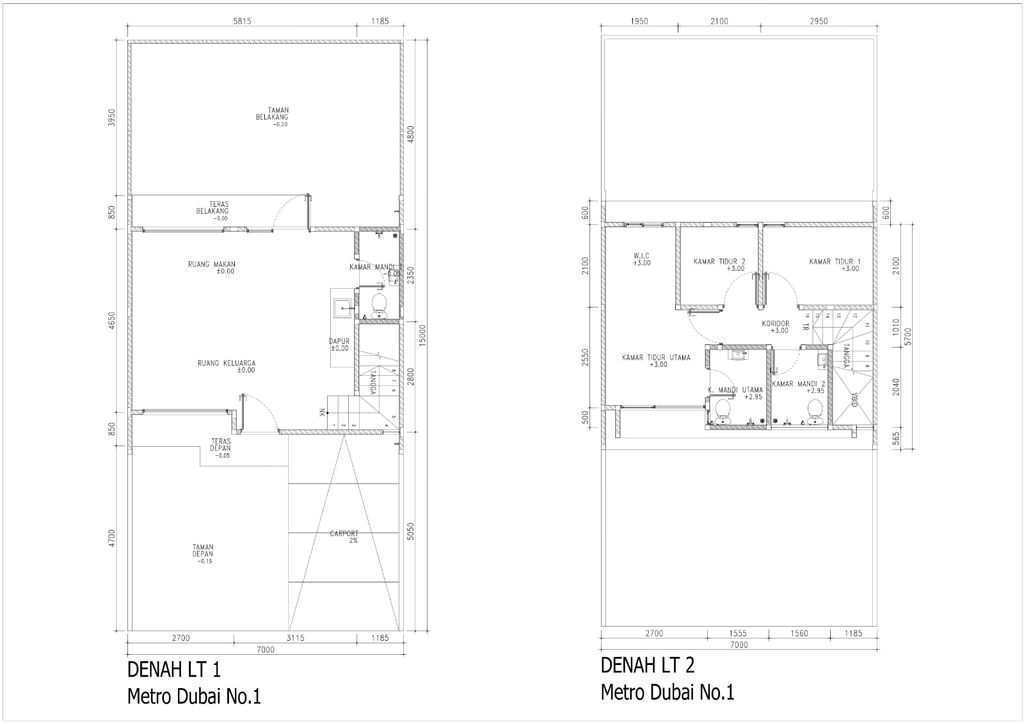 foto denah rumah tipe MD-0001 perumahan Rolling Hills 6