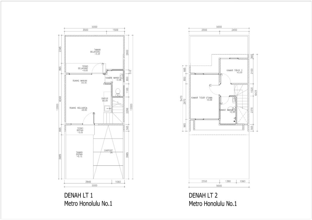 foto denah rumah tipe MH-0001 perumahan Rolling Hills 6