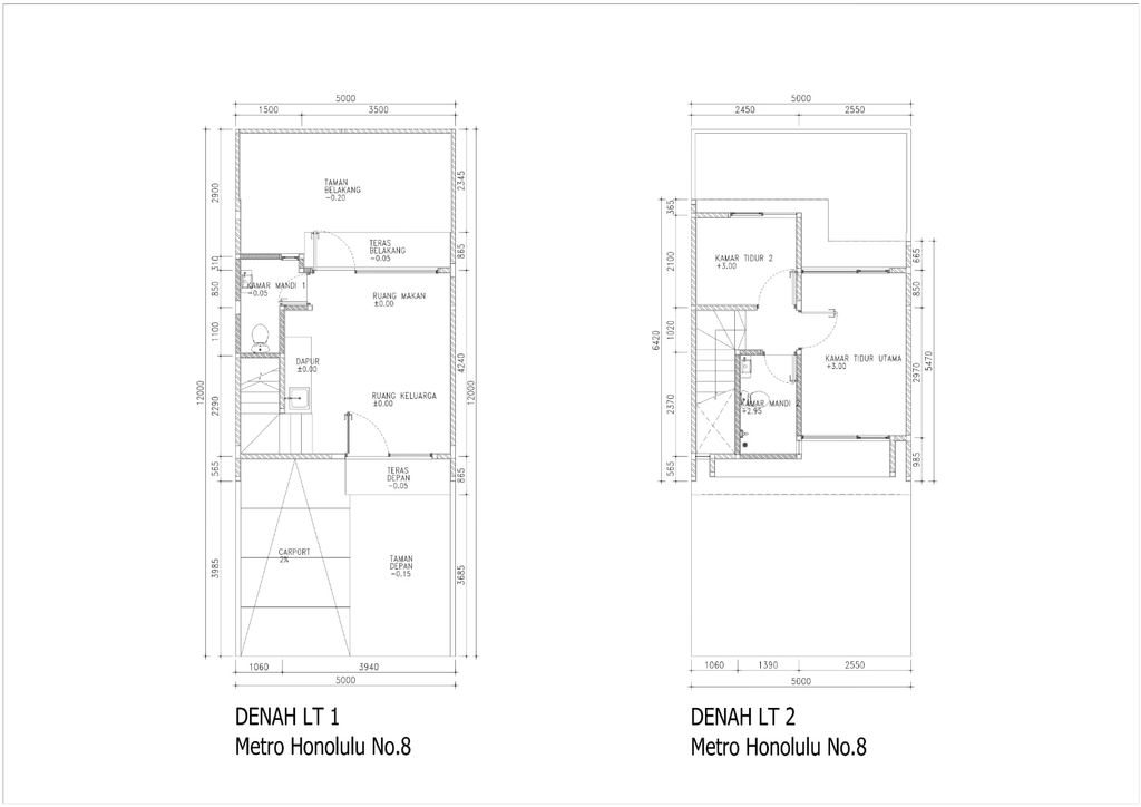 foto denah rumah tipe MH-0008 perumahan Rolling Hills 6