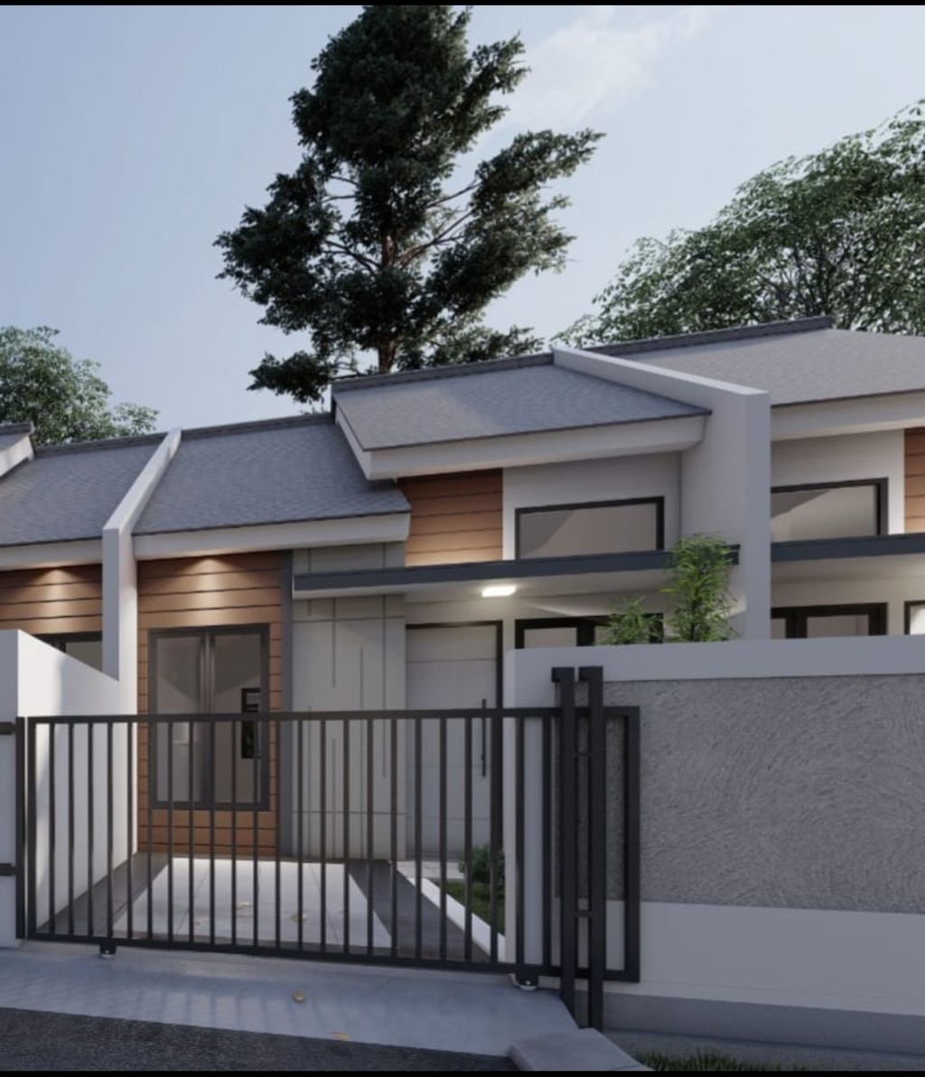 foto tampak rumah tipe NEW AKASIA C L.17-08 perumahan GRAND PESONA