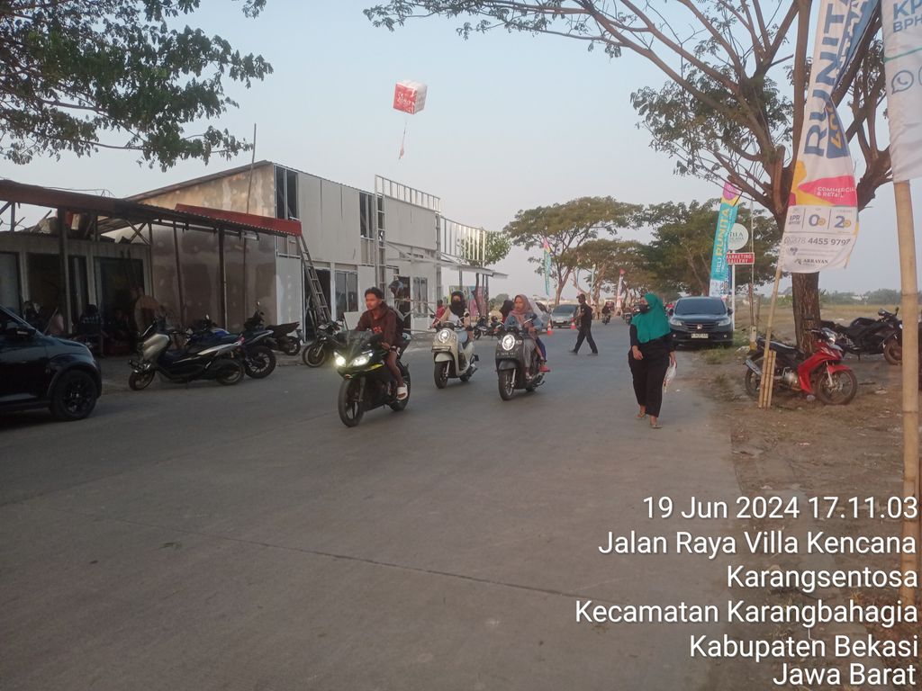 foto posisi tengah perumahan Villa Kencana Cikarang (Tahap 2)