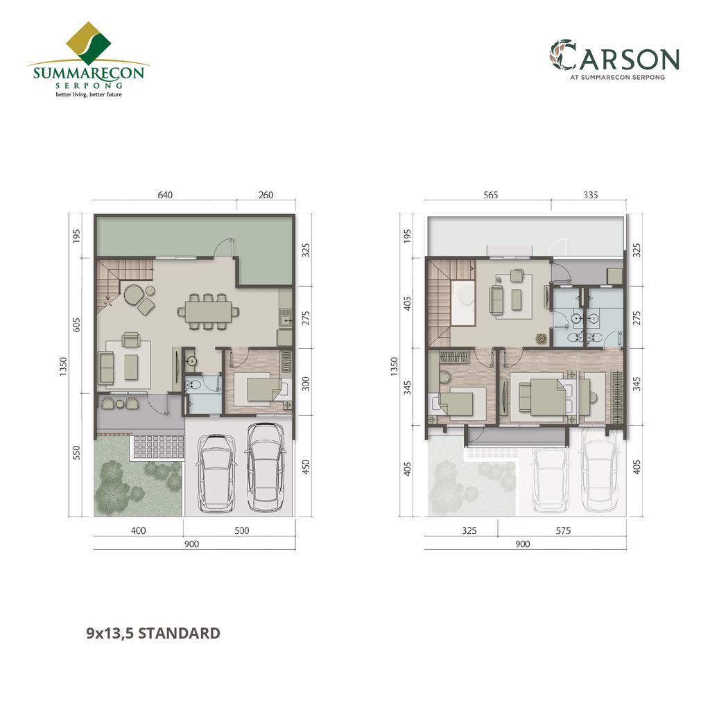 foto denah rumah tipe L9 IRR Standar perumahan CLUSTER CARSON