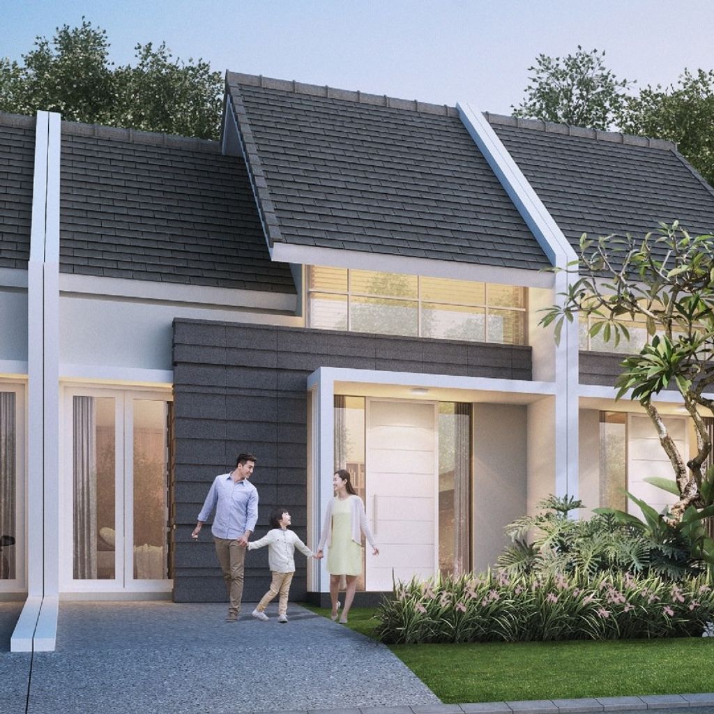 foto tampak rumah tipe LEBAR 6 MONTEVERDE NEW LIVISTONA 3 perumahan Citra Land Cibubur