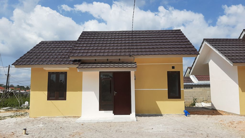 foto tampak rumah tipe subsidi 36 perumahan Pelangi Residence 2