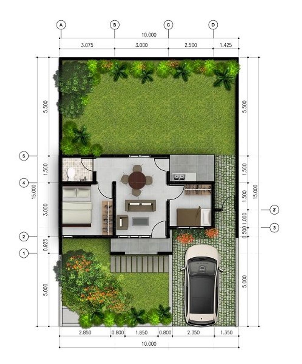 foto denah rumah tipe komersil 39 perumahan Pelangi Residence 2