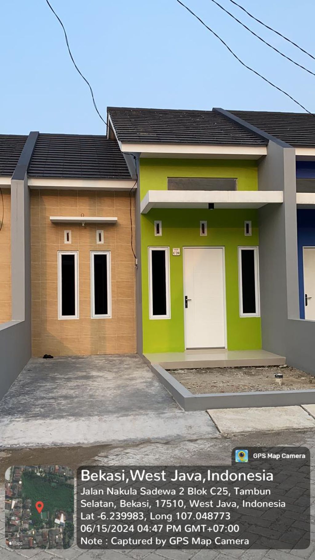 foto tampak rumah tipe 30/70 perumahan BTP RESIDENCE