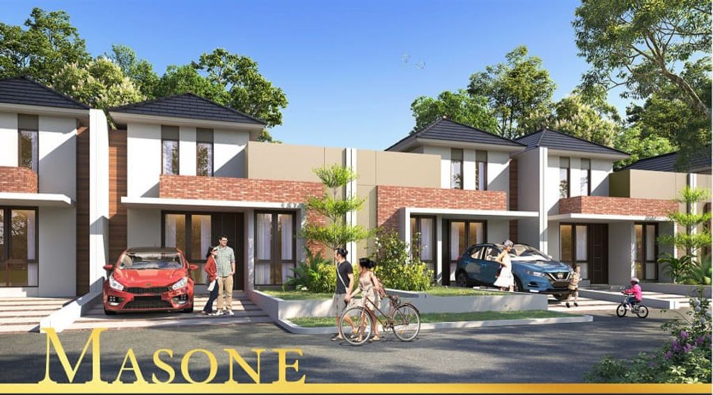 foto tampak rumah tipe MASONE perumahan CITRALAND SAMARINDA