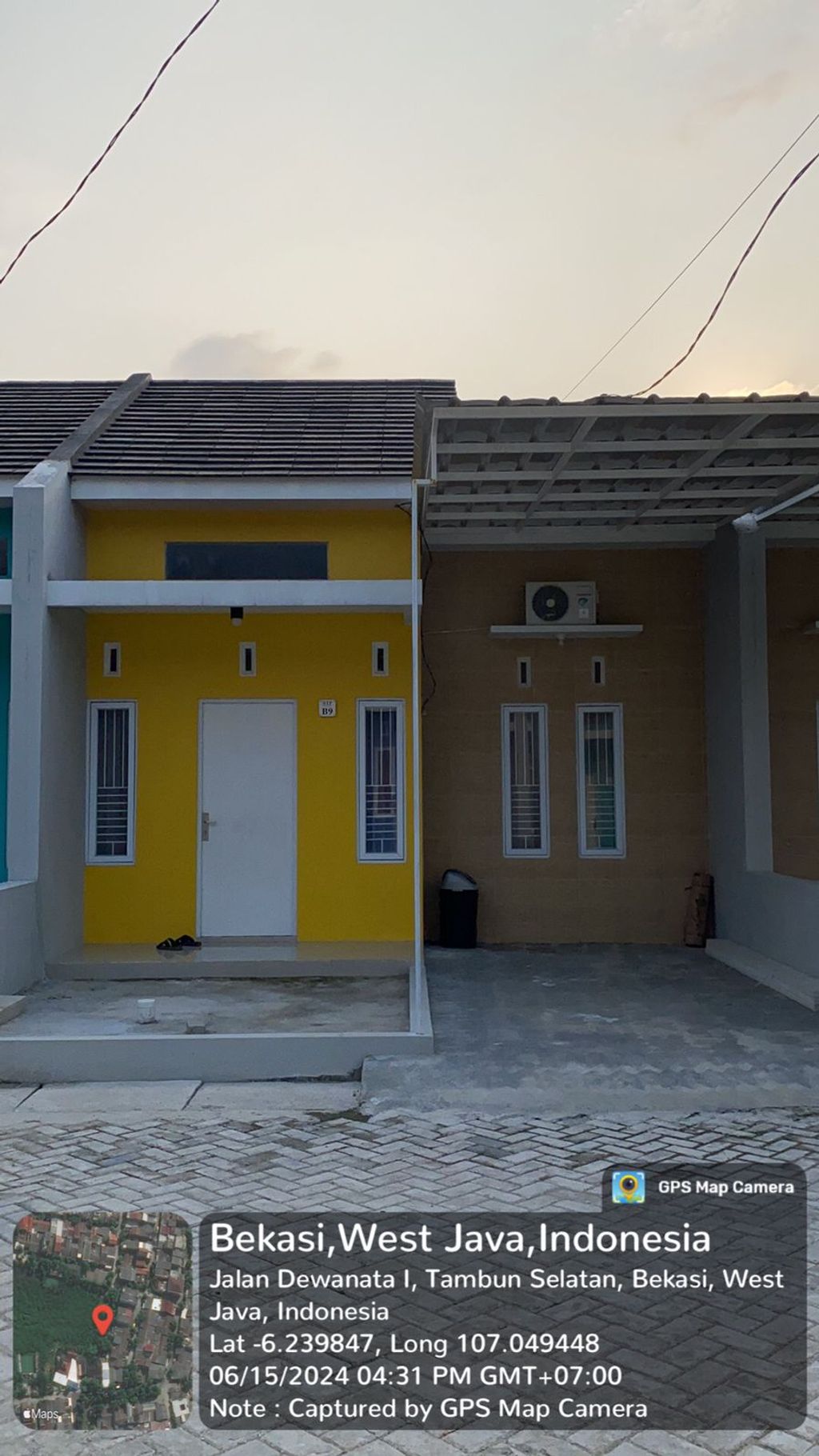 foto tampak rumah tipe 30/74 perumahan BTP RESIDENCE