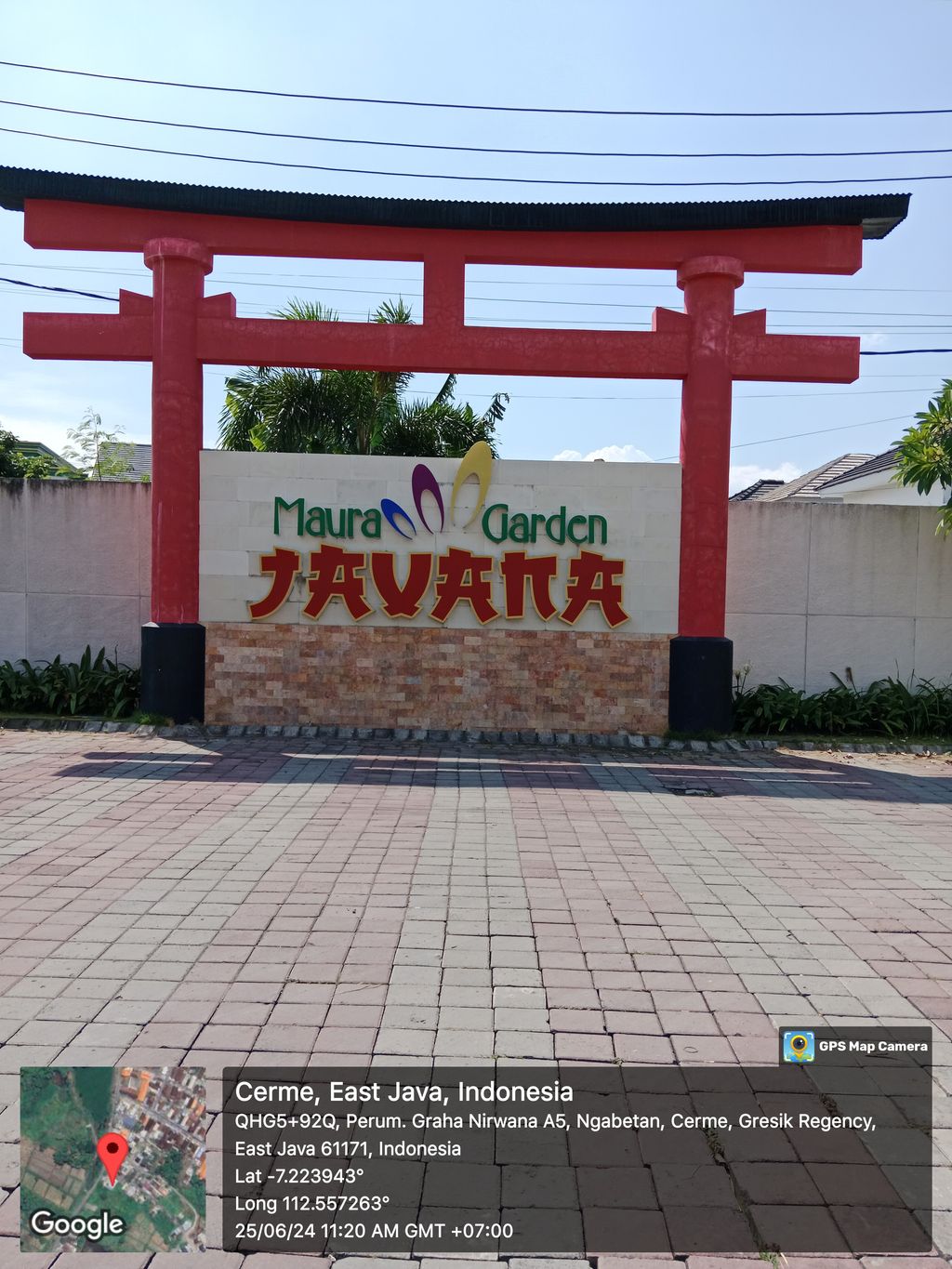 foto gerbang perumahan MUARA GARDEN JAVANA