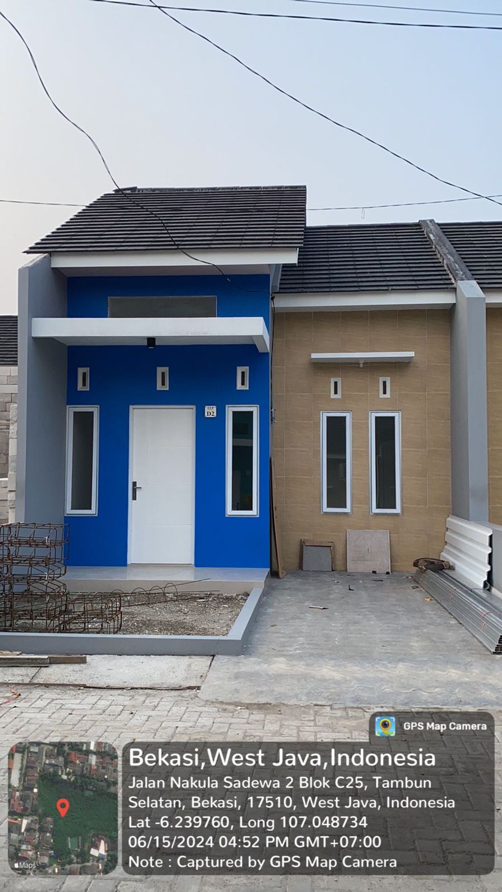 foto tampak rumah tipe 30/66 perumahan BTP RESIDENCE