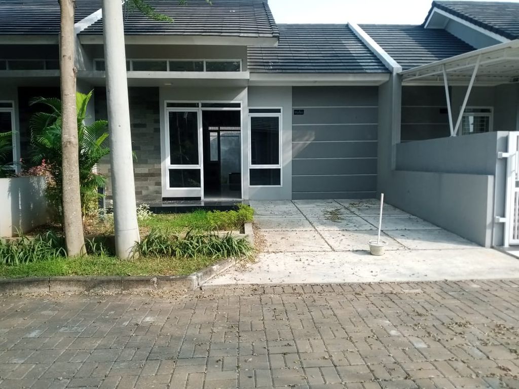 foto tampak rumah tipe 60/103 perumahan CLUSTER PALM VILLAGE