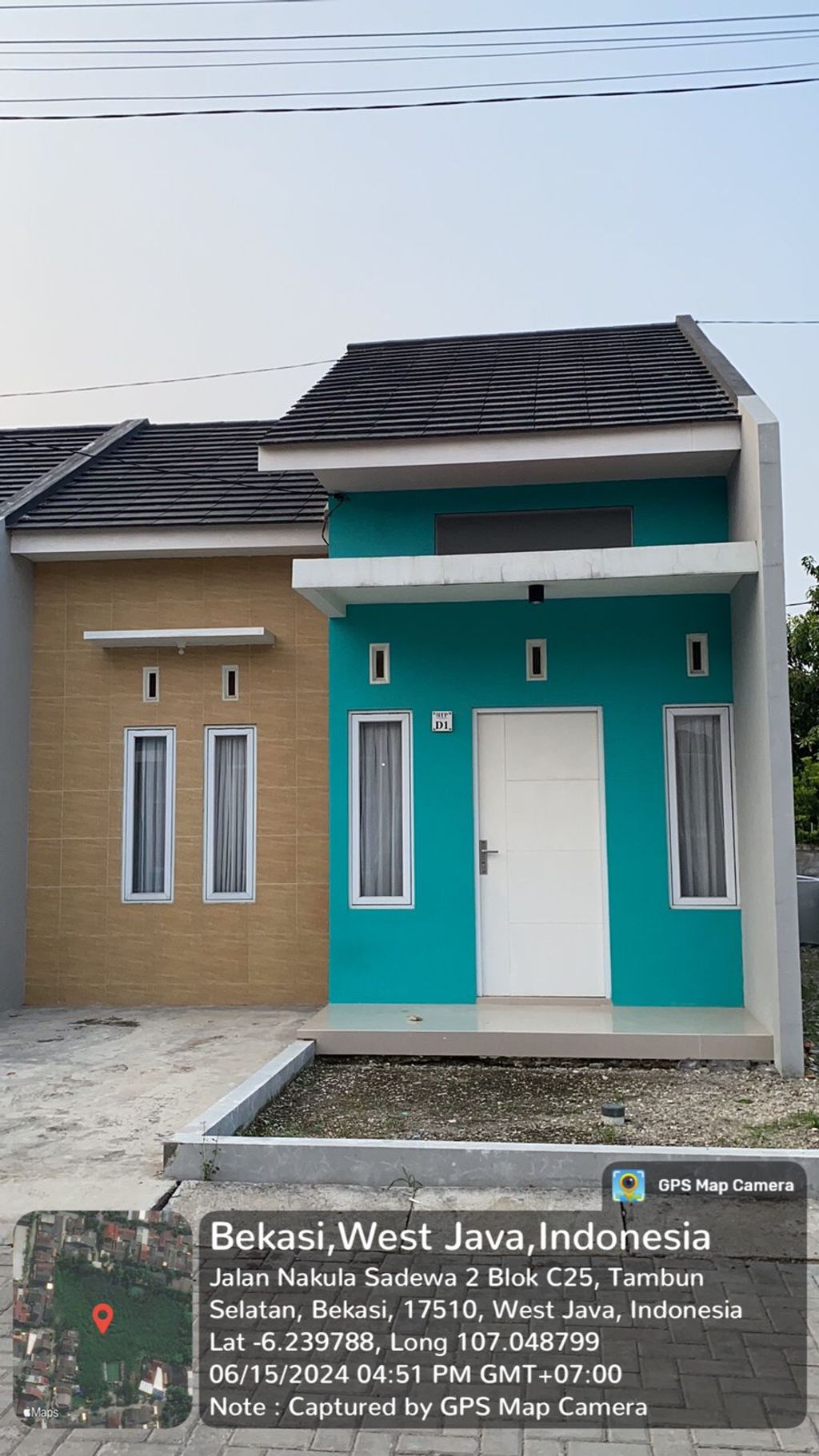 foto tampak rumah tipe 30/62 perumahan BTP RESIDENCE