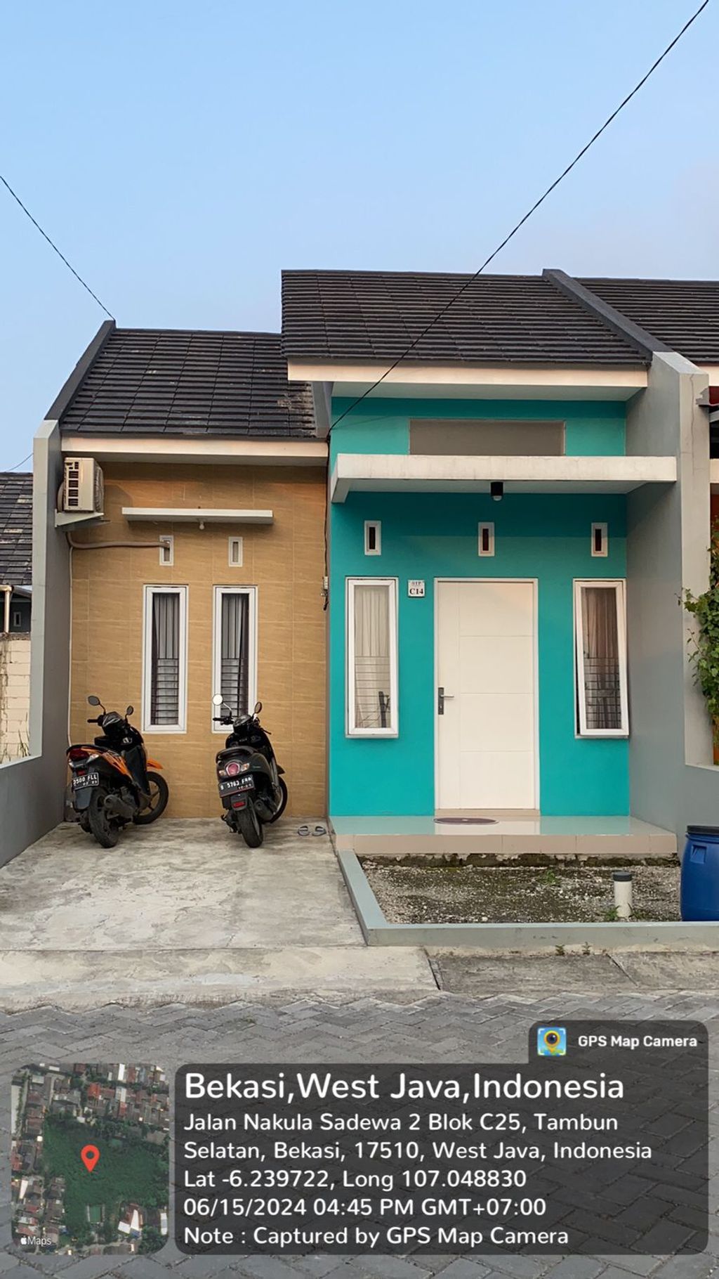 foto tampak rumah tipe 30/61 perumahan BTP RESIDENCE