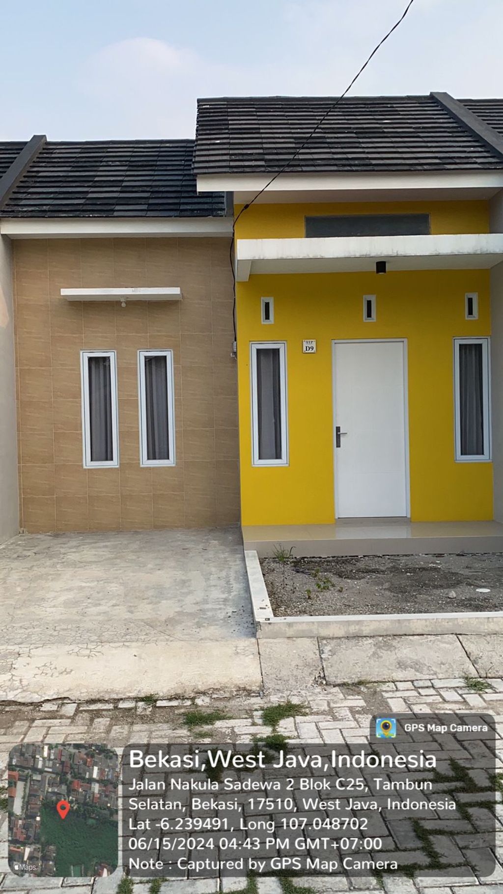 foto tampak rumah tipe 36/94 perumahan BTP RESIDENCE