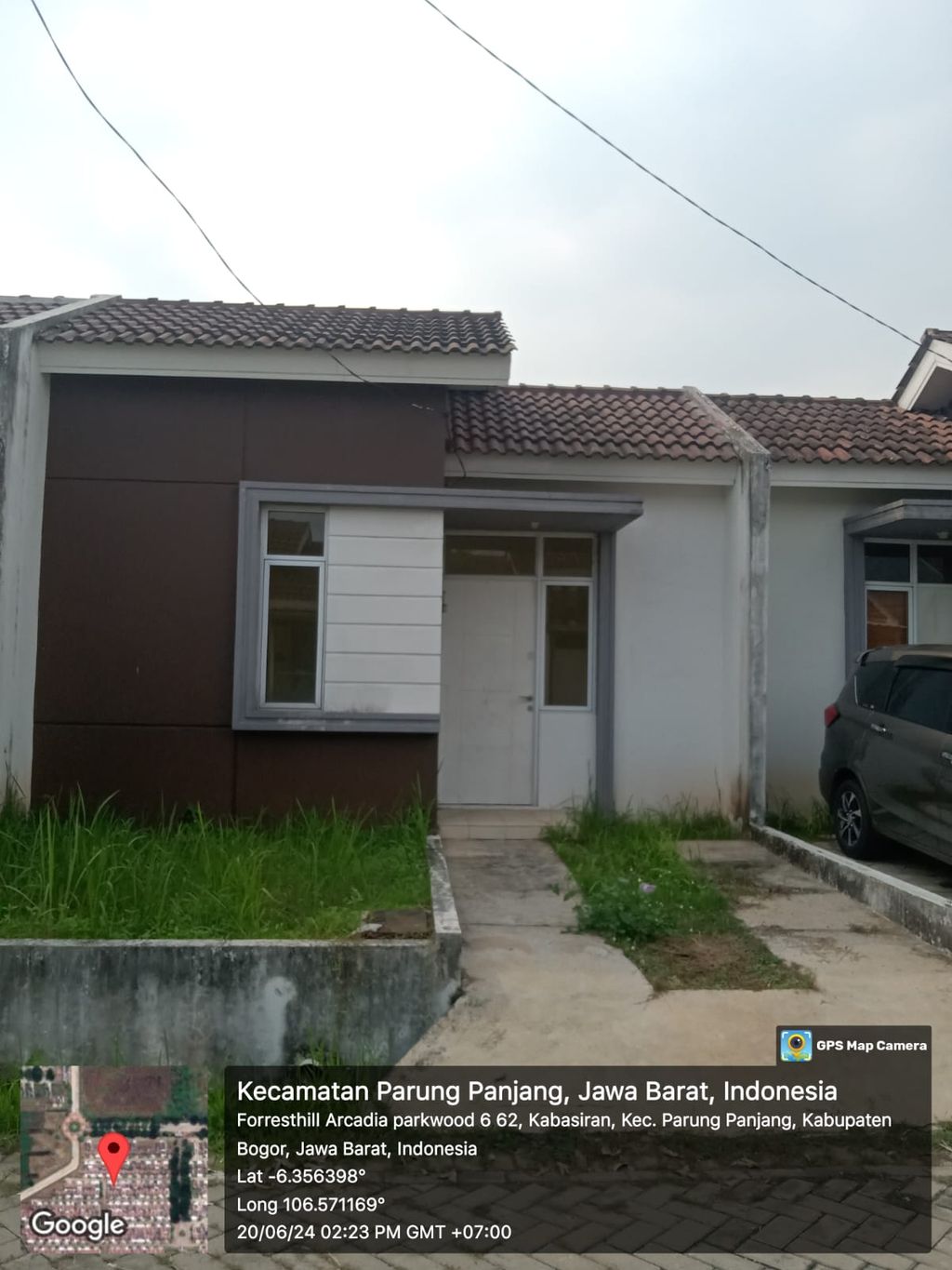 foto tampak rumah tipe PARKWOOD P06-56 perumahan FOREST HILL