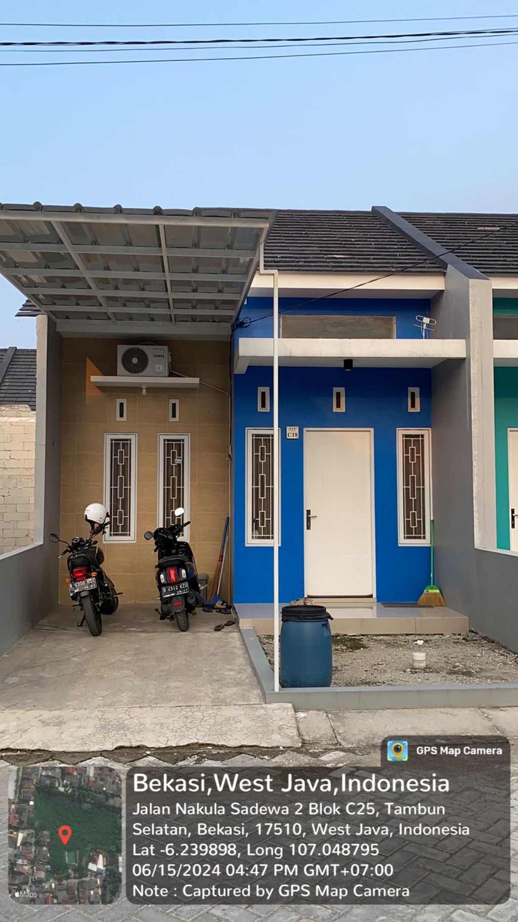 foto tampak rumah tipe 30/72 perumahan BTP RESIDENCE