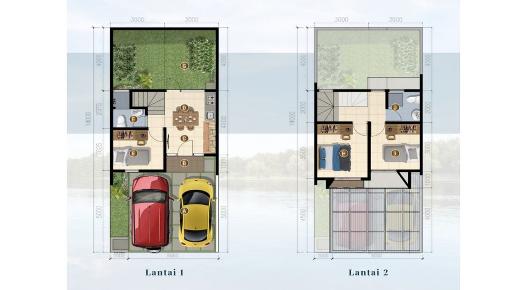 foto denah rumah tipe ASHTA GRANDE HOOK 60/147 (MAR 24) perumahan Cluster Sriwijaya - Darmawangsa Residence Bekasi