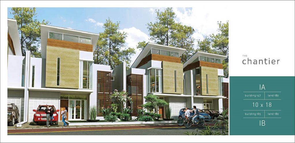 foto tampak rumah tipe CHANTIER perumahan CITRALAND SAMARINDA