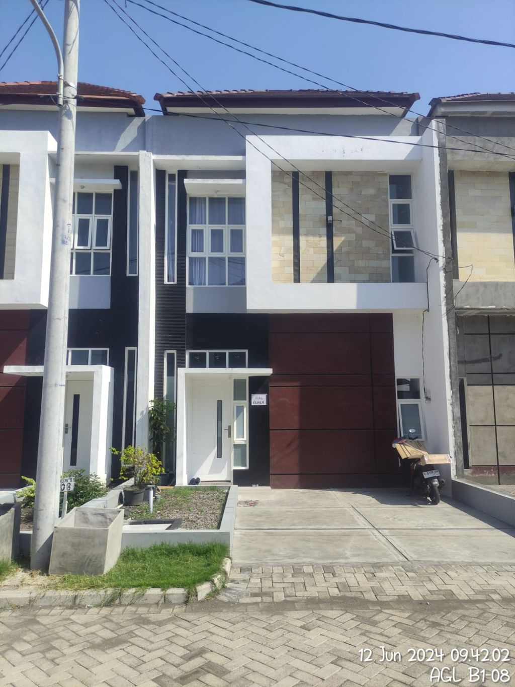 foto tampak rumah tipe 60 perumahan AZZAHRA GREENLAND
