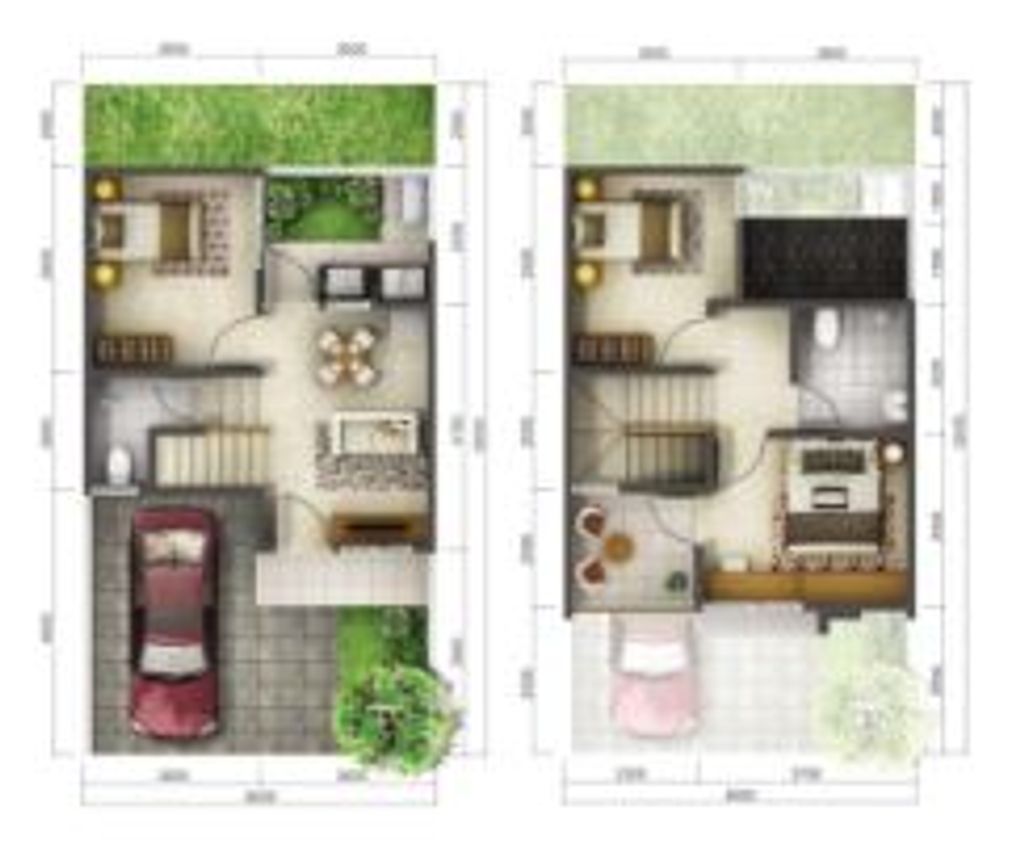 foto denah rumah tipe CASSIA PREMIUM perumahan GRAHA RAYA FORTUNE HEIGHT