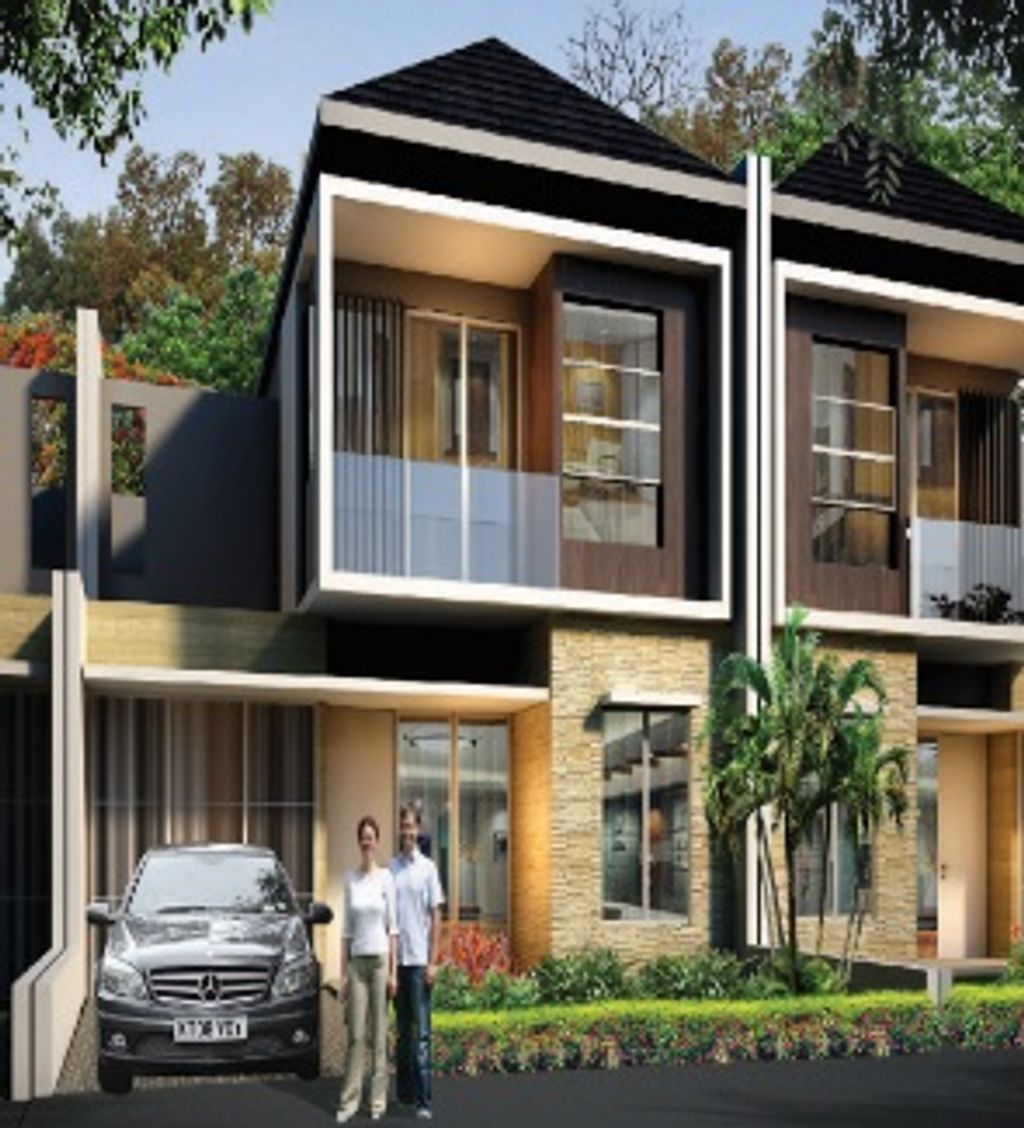 foto tampak rumah tipe Diamond perumahan CLUSTER PERMATA KELUARGA