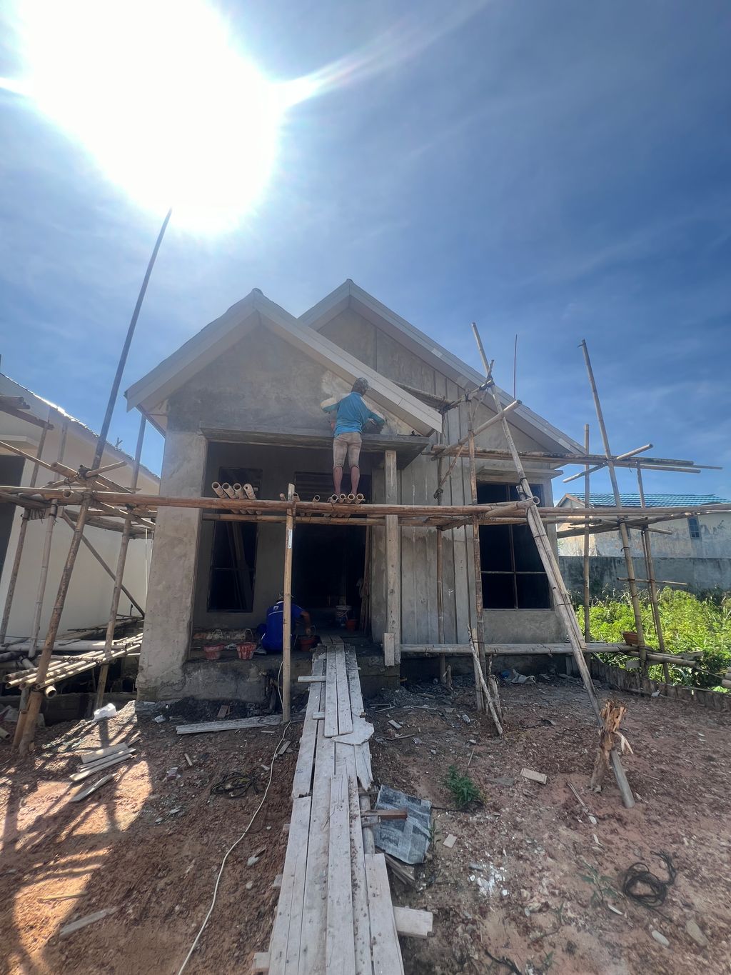 foto tampak rumah tipe ASHOKA KAV.66 perumahan Cluster Ashoka