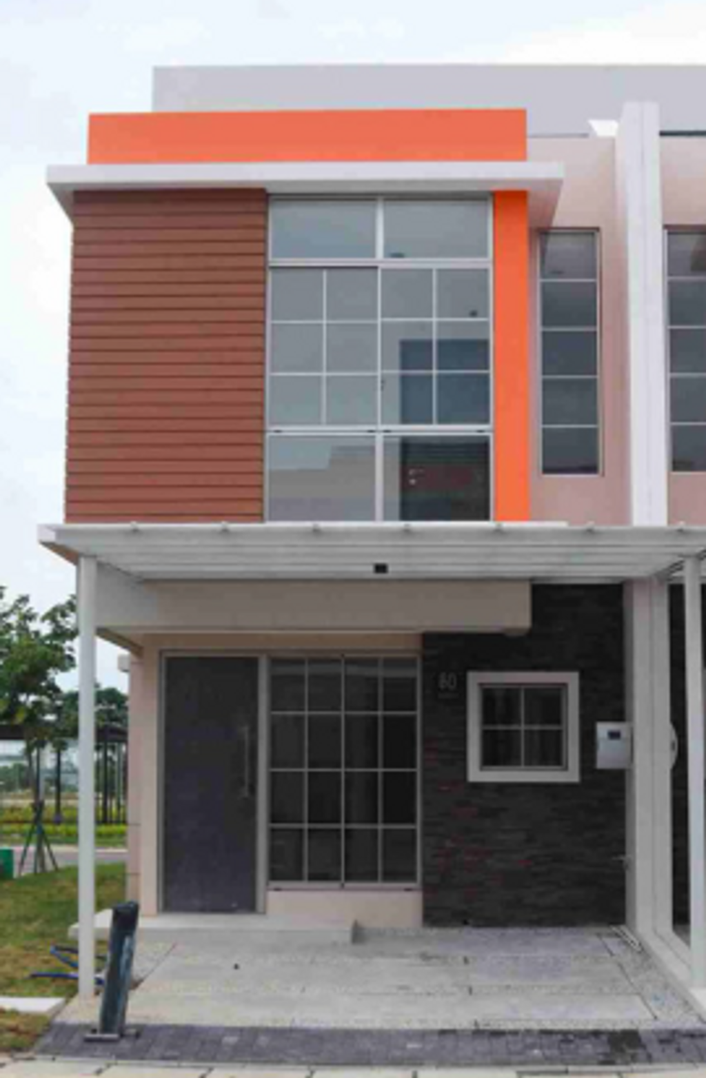 foto tampak rumah tipe LILAC HOEK perumahan DISTRIK 17 & 19 ( CLUSTER DENVER)